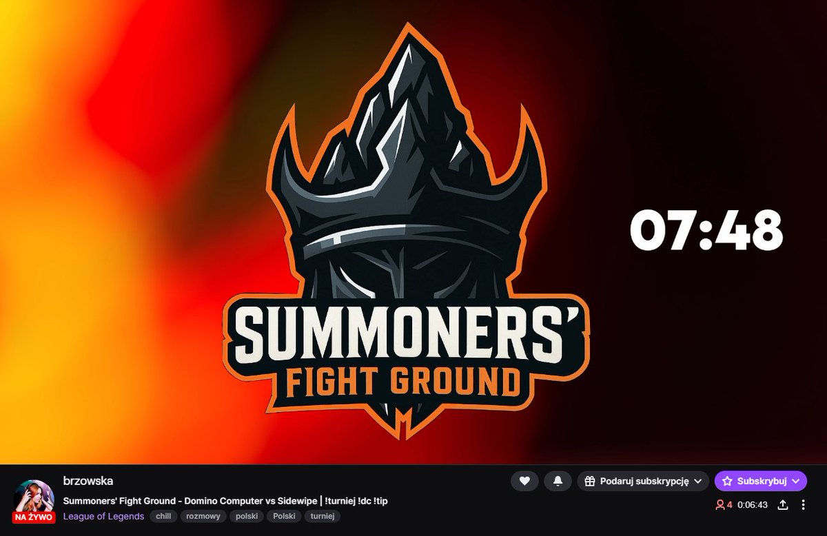 Moxxie (@moksiarski) on Twitter photo Elo, Dawno nic nie pisałem
Stream z meczu <a href="/SIDEWIPE_/">SIDEWIPE</a> VS <a href="/DominoComputer/">Domino Computer</a> w <a href="/SummonersFG/">Summoners' Fight Ground</a> na tym twitchu:
twitch.tv/brzowska
Pierwszy taki more poważny turniej z poważnym teamkiem jako coach dla mnie, pzdr
PS: To z VODa, bo o 17:00 arrmy gramy i o 16:00 castuje GSC :3 Elo, Dawno nic nie pisałem
Stream z meczu <a href="/SIDEWIPE_/">SIDEWIPE</a> VS <a href="/DominoComputer/">Domino Computer</a> w <a href="/SummonersFG/">Summoners' Fight Ground</a> na tym twitchu:
twitch.tv/brzowska
Pierwszy taki more poważny turniej z poważnym teamkiem jako coach dla mnie, pzdr
PS: To z VODa, bo o 17:00 arrmy gramy i o 16:00 castuje GSC :3