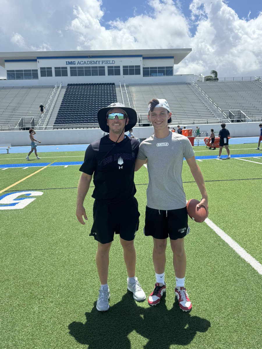 Thank you <a href="/CoachGouldIMG/">Kurt Gould</a> for a great week at IMG!