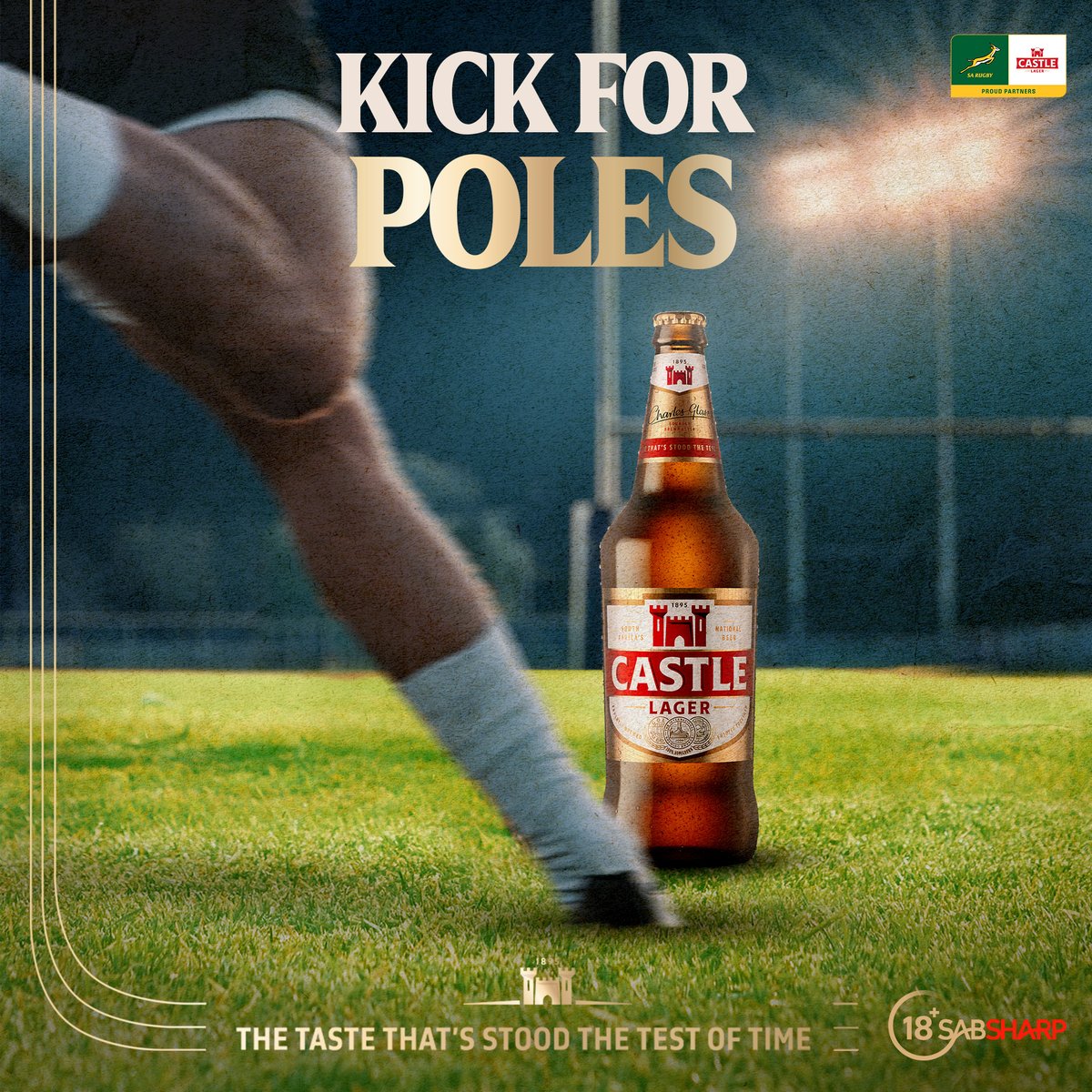 CastleLagerSA's tweet image. LET’S PUT OUR BEST FOOT FORWARD, MZANSI!
Every time the @Springboks 🇿🇦 kick for poles during the game, we’ll give away a cold case of Mzansi’s National Beer to share namajita.
Simply RT AND COMMENT on our post using #DlalaCastle for your chance to WIN! 🔥 #CastleLager