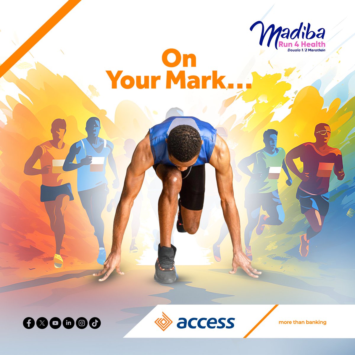AccessBankCmr's tweet photo. Sentez-vous l'├йnergie monter ?
Le compte ├а rebours est lanc├й.
----
Can you feel the energie rise?
The Countdown is on.
#UnlockMore
#MoreThanBanking
#PlusQuUneBanque
#Run4Health
#MadibaMarathon https://t.co/Km241P1tTm