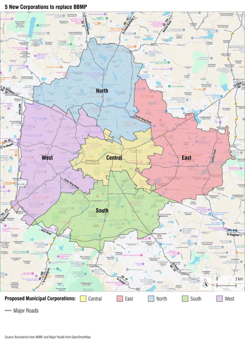 Just in: 

Bengaluru’s new civic boundaries are now official.

#BBMP as we knew it is history.

I