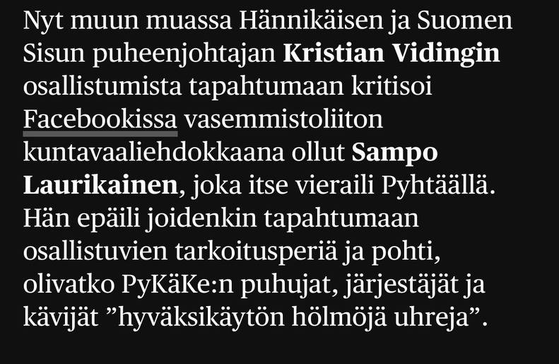 hnnikinen3's tweet image. Taas on se aika vuodesta, kun stalinistinen ongelmajäte ryömii koloistaan päivittelemään sitä, että heidän kanssaan samassa tilassa on ollut vääriä ihmisiä. Kannattaa vilkaista Facebookin puolelta tuo HS:n jutussa mainittu Sampo Laurikaisen päivitys (kolmas kuva) ja siihen…