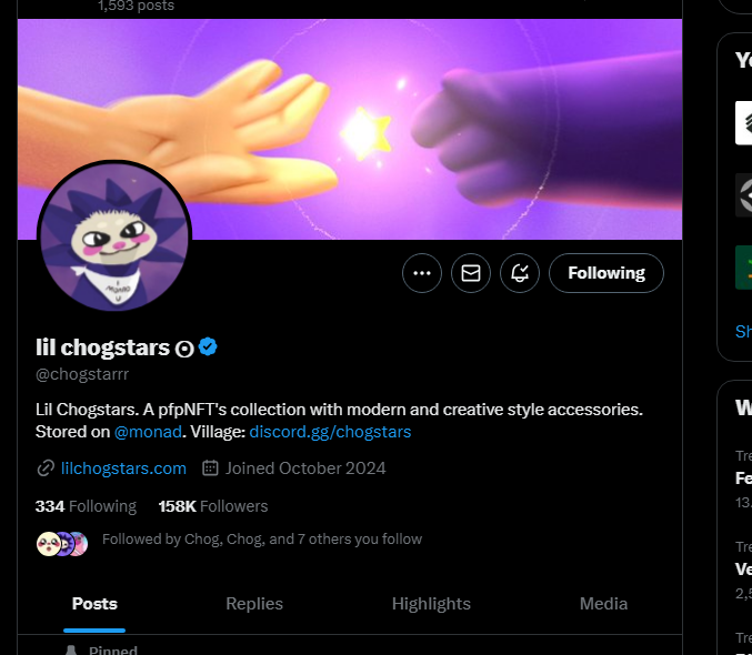 ForthAndB's tweet photo. @chogstarrr @grok @KingdomlyApp gmonad, notifications on and followed https://t.co/9hprjXJ0zc