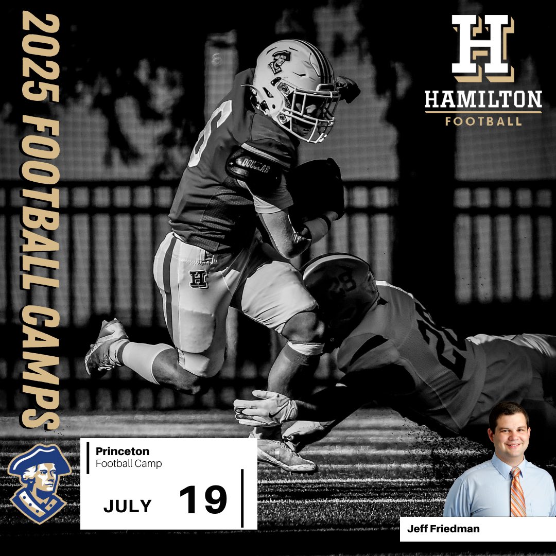 HamCollFootball's tweet image. Coach Murray and Coach Friedman will be at Cornell and Princeton today!