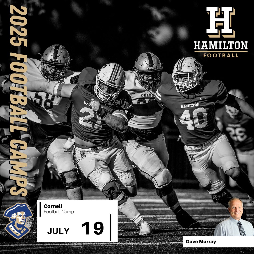 HamCollFootball's tweet image. Coach Murray and Coach Friedman will be at Cornell and Princeton today!