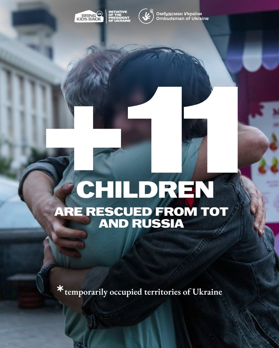 BringKidsBackUA's tweet image. Another 11 Ukrainian children have been brought home from temporarily occupied territories and the Russian Federation as part of the President’s initiative, Bring Kids Back UA. Aged between 10 and 17, these children endured a difficult journey to freedom, but now, they are…