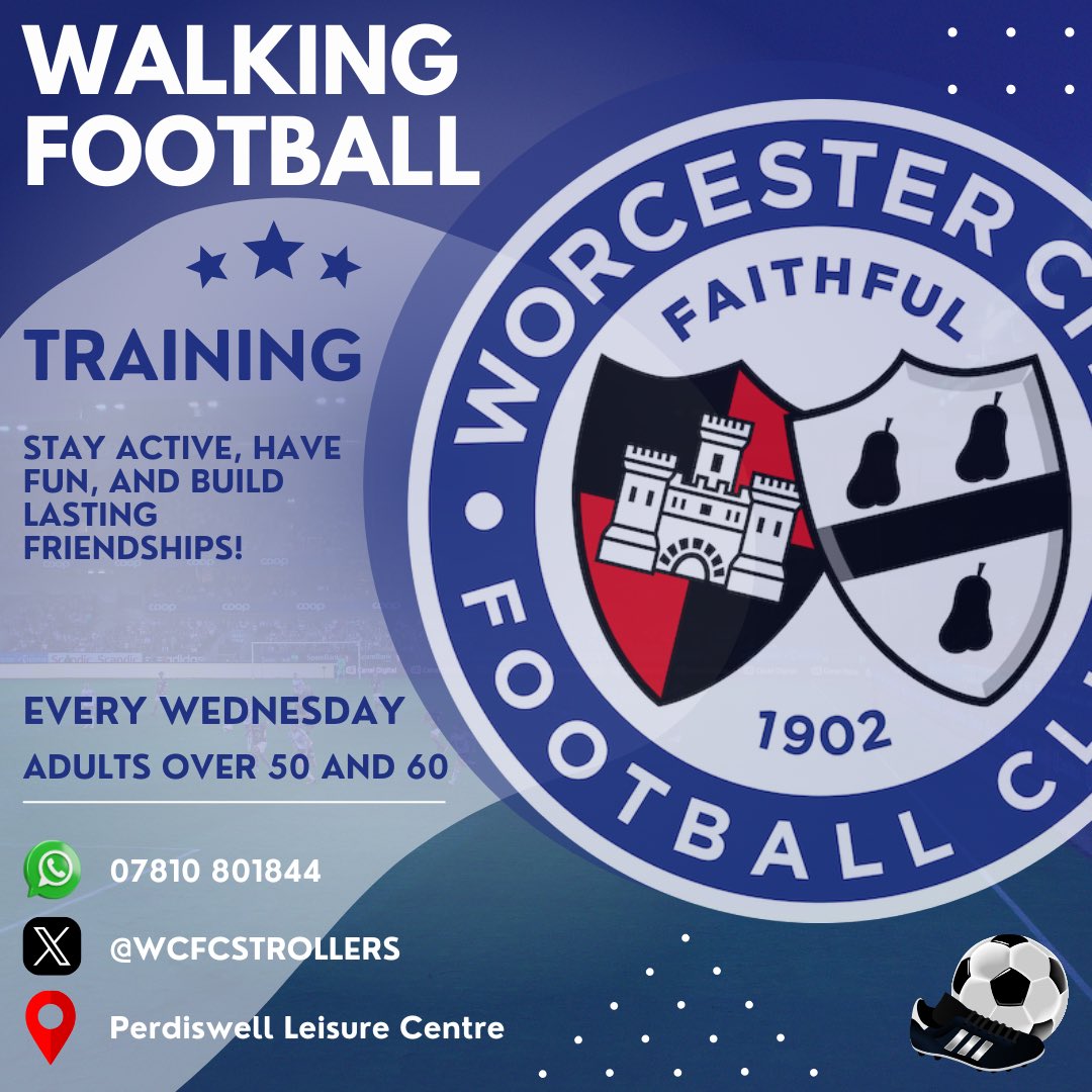 Worcester City FC Strollers Walking Football tweet media