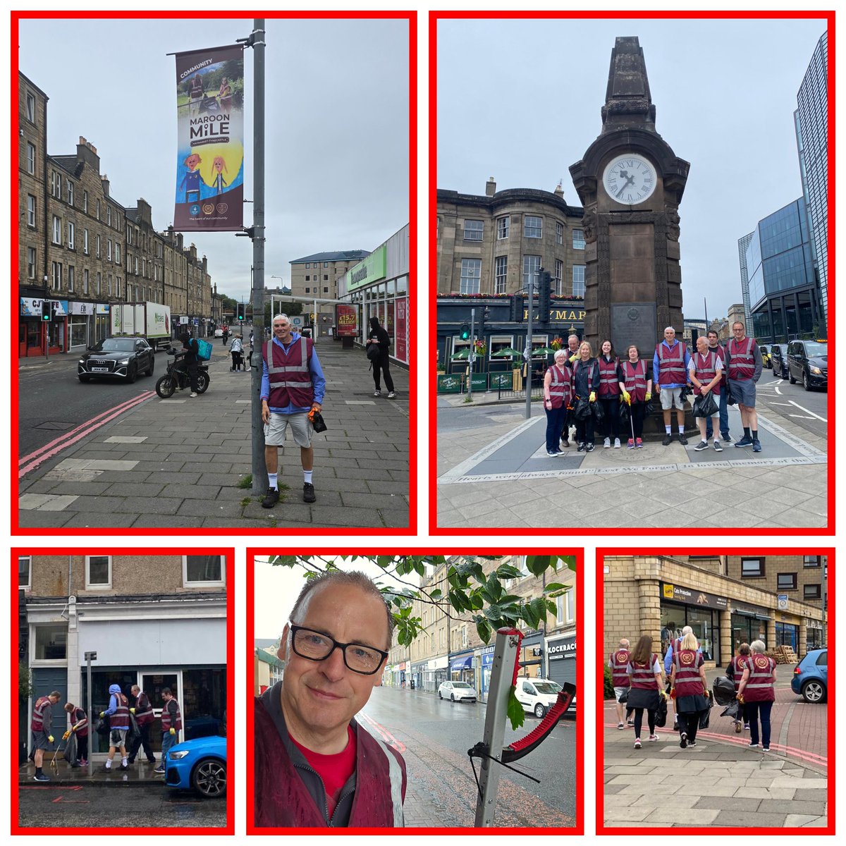 DrScottArthurMP's tweet image. It was great to start my day working as part of the "Maroon Mile Community Clean Up" along Dalry Road and Gorgie Road - organised by Hearts.
I have never picked litter during a thunderstorm before...