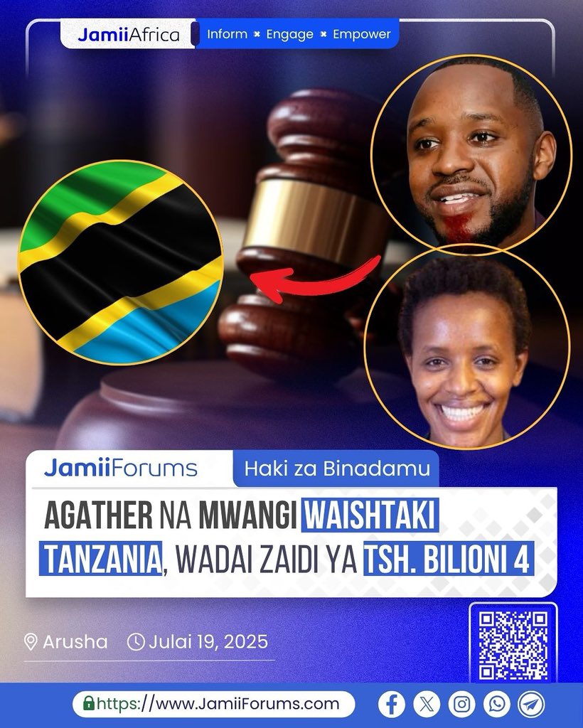 Fedha Za Wavunja Jasho Maskini Wa Taifa Langu Zinaenda Kungharamia Fidia Dhidi Ya Udhalikishaji Kwa Wanaharakati Bon&amp;Aghater...

Hakuna Mahala Tanzania Itachomoka Kwenye Kesi Hii..

Tanzania Ni Jamhuri Kwanini Kikundi Cha Wauni Wachache Kwenye Nchi Waharibu  Taswira Ya Nchi Yetu?