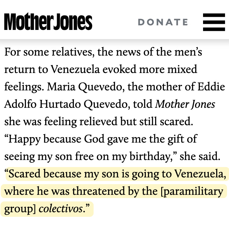 adam_wola's tweet image. He can yell about the "woke left" all he wants, but no college radical in a Che Guevara t-shirt ever shipped people out of the US and into the clutches of Venezuela's feared colectivos.
Only @marcorubio did that.
motherjones.com/politics/2025/…