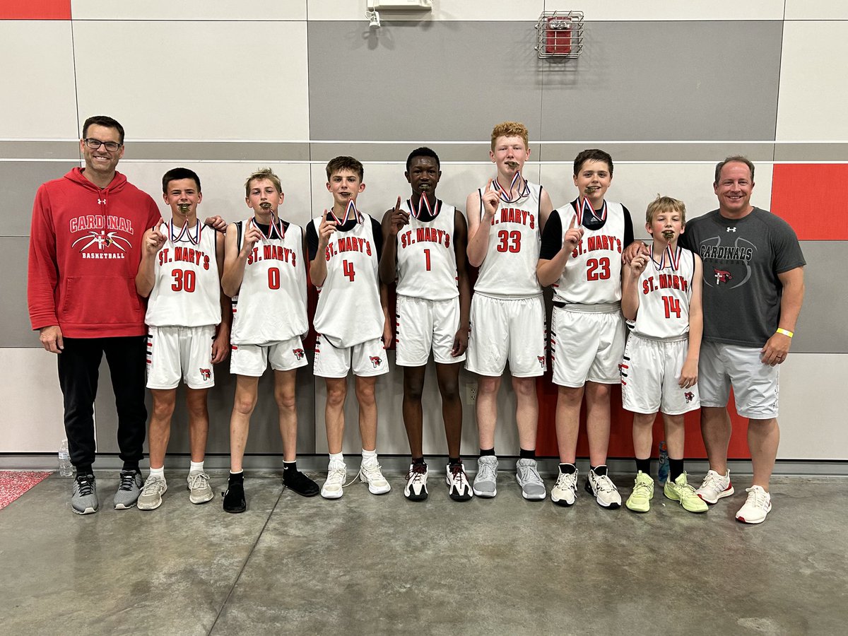 Last tourney of the summer with our 13u / incoming 8th grade BB squad.  Been a great couple of months of growth with these guys.