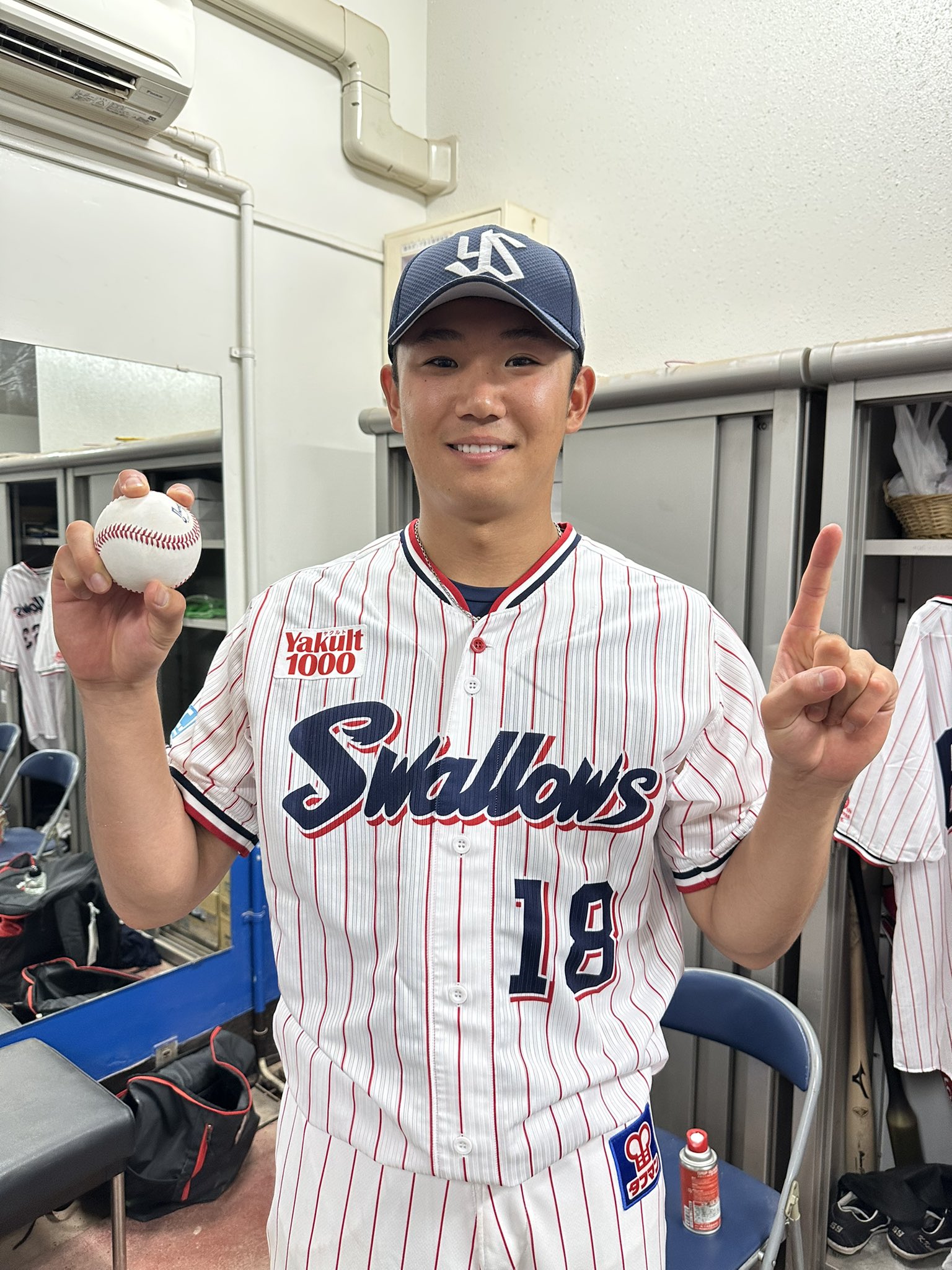 東京ヤクルトスワローズ18奥川恭伸投手ユニフォーム Swallows