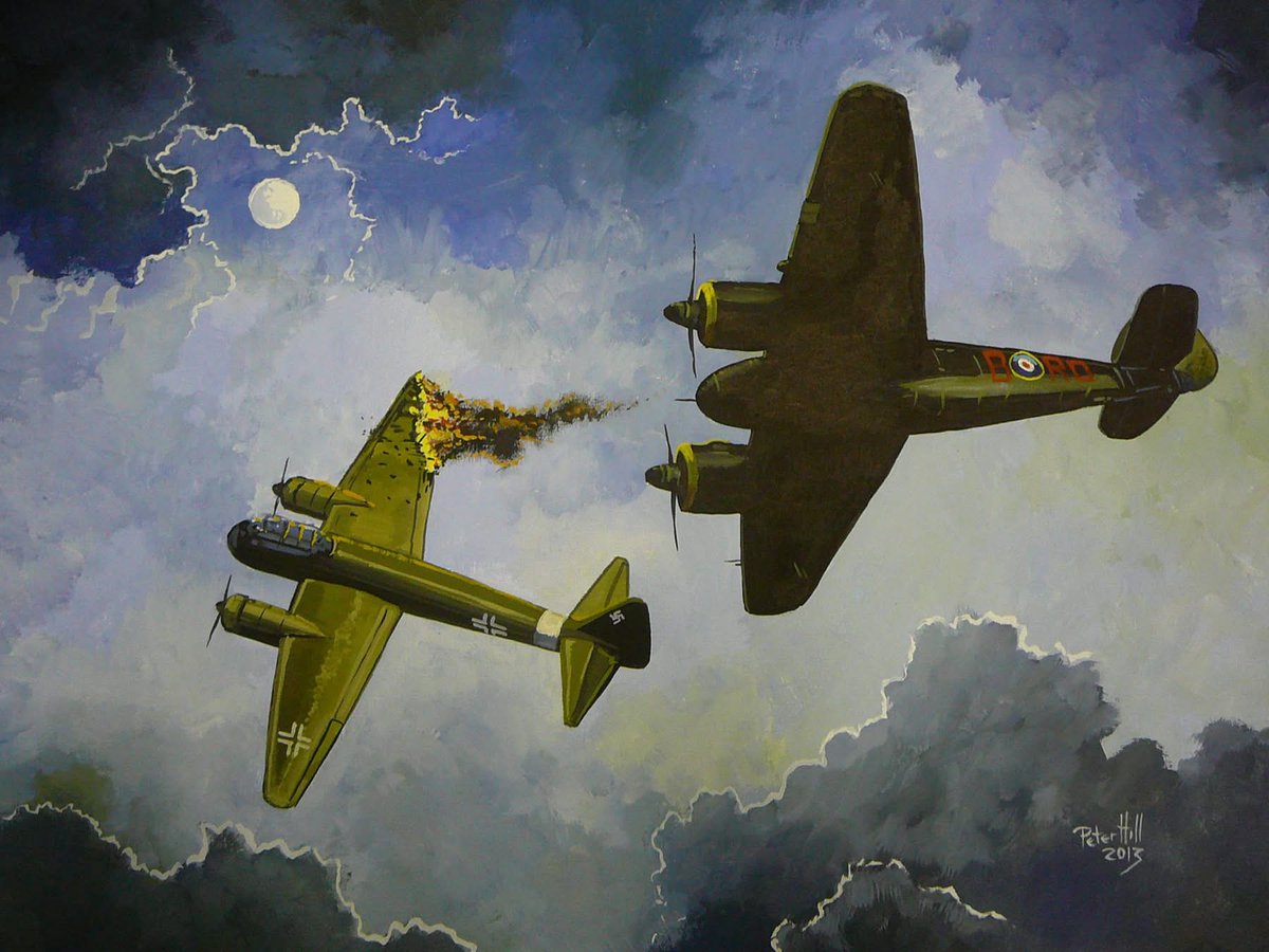 petehill854's tweet image. Painting l did in 2013.
Bristol Beaufighter nightfighter, 1942.
Gouache acrylic on paper 40 x 70cm