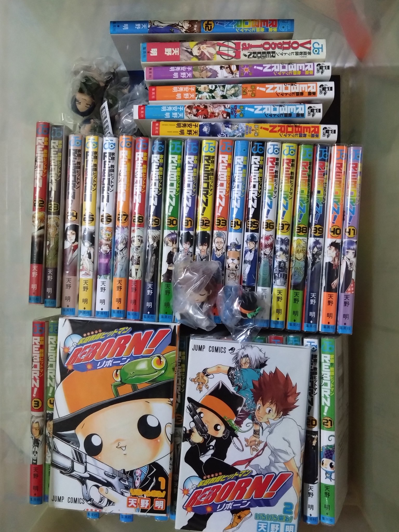 ❤️全ポスカ付き★全初版★文庫版★家庭教師ヒットマン★全21巻中1～16巻セット 家庭教師ヒットマンREBORN! 文庫版 全21巻 完結セット (集英社