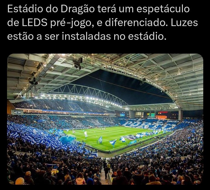 O Benfica não inventou os LED's no estádio, mas foi alvo de gozo.
Discoteca e por aí vai.

Sporting fez. Porto está a fazer... Mas já é com qualidade e coisas diferenciadas. 😂

Cum crl....