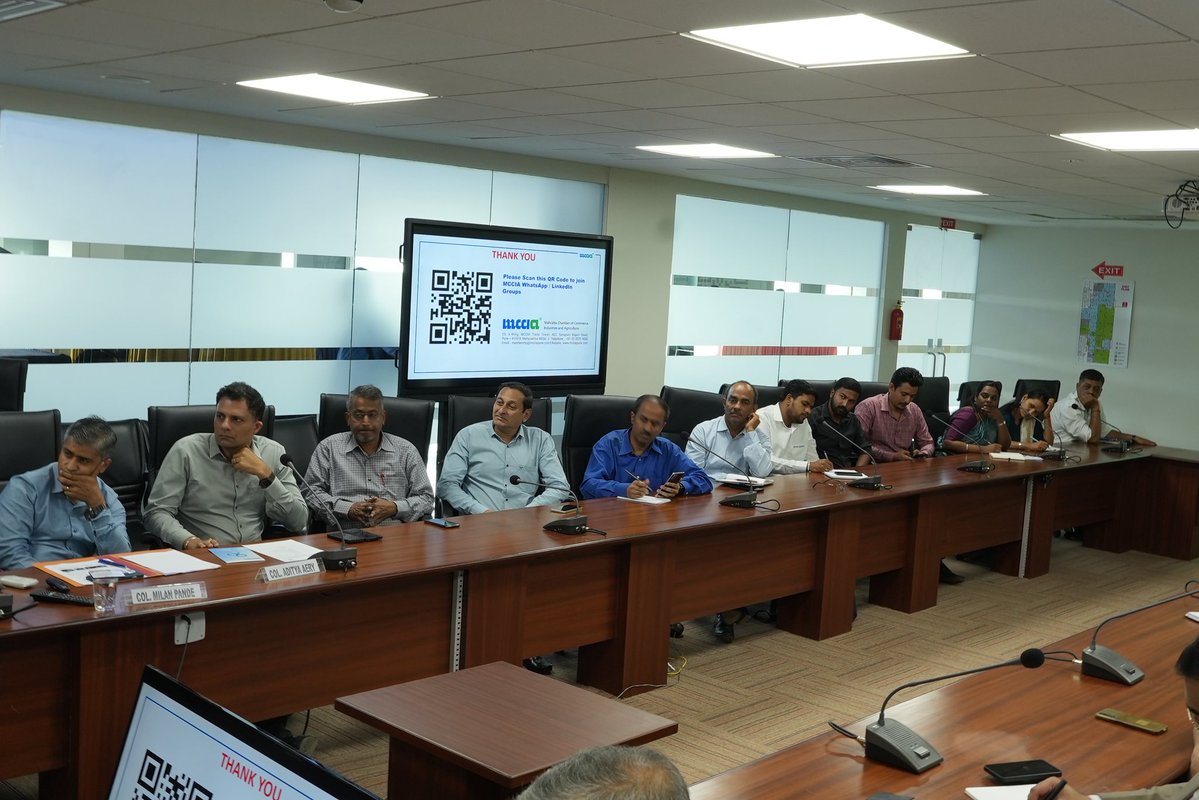 MCCIA_Pune's tweet image. Highlights from today’s session at MCCIA with Shri Anantha Govardhan, ADG, DGQA!
Key discussions included:
✅ DGQA initiatives for defence mfg
✅ Self-certification & Green Channel
✅ Indigenization of spares
✅ Open industry-defence dialogue
A strong push for #MakeInIndia…