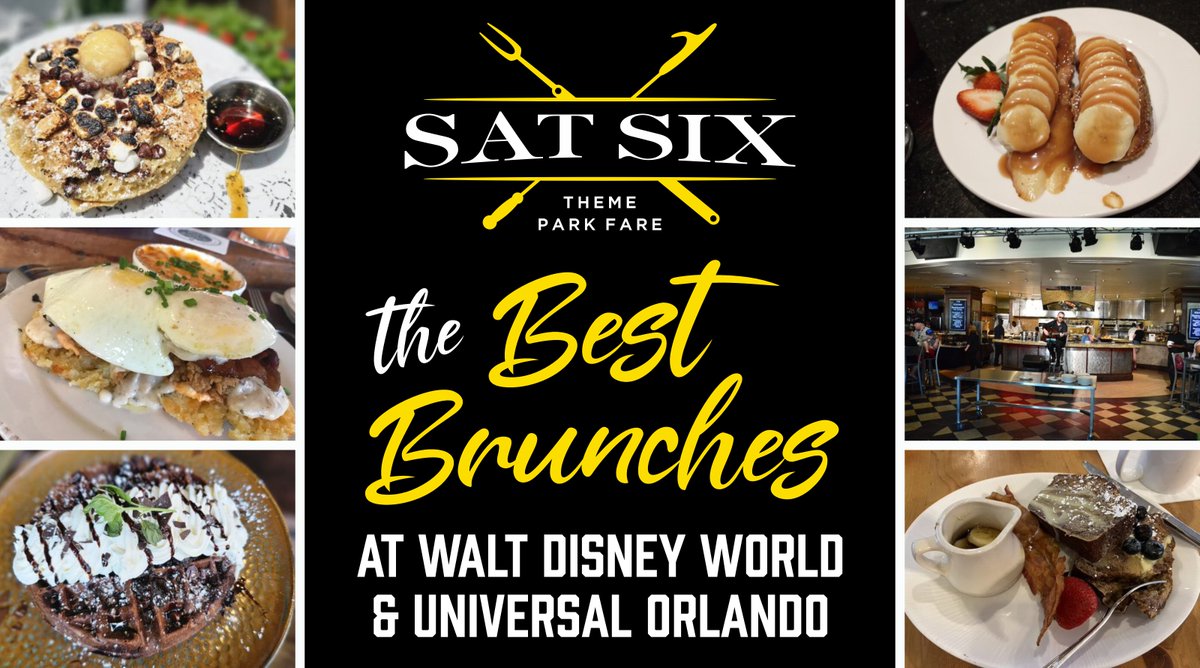 derekburgan's tweet image. T-Minutes 30 minutes until the SATURDAY SIX looks at our favorite brunches at Walt Disney World and Universal Orlando...