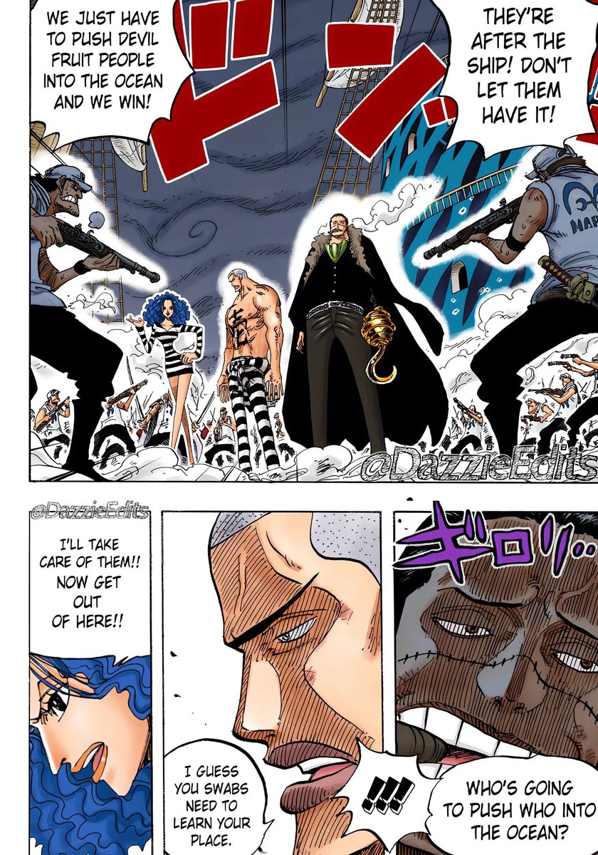 Crocodile and Daz Bones with Zala during Impel Down Arc #1