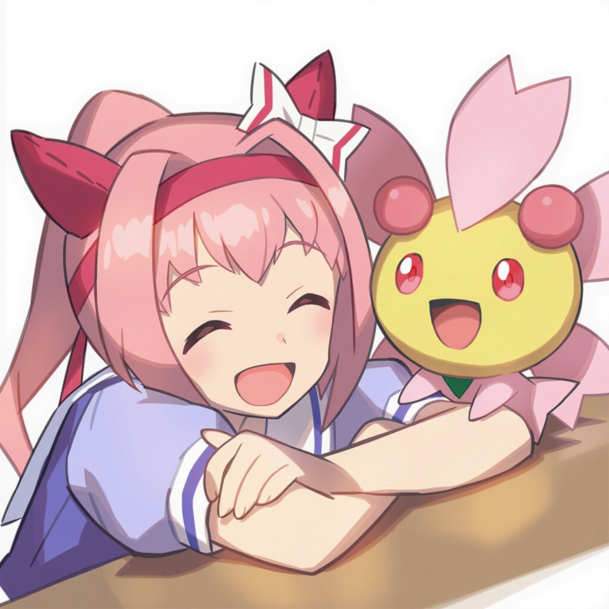 0ldd0r0thy's tweet image. Urara-chan &amp;amp; Cherrim #umamusume #haruurara