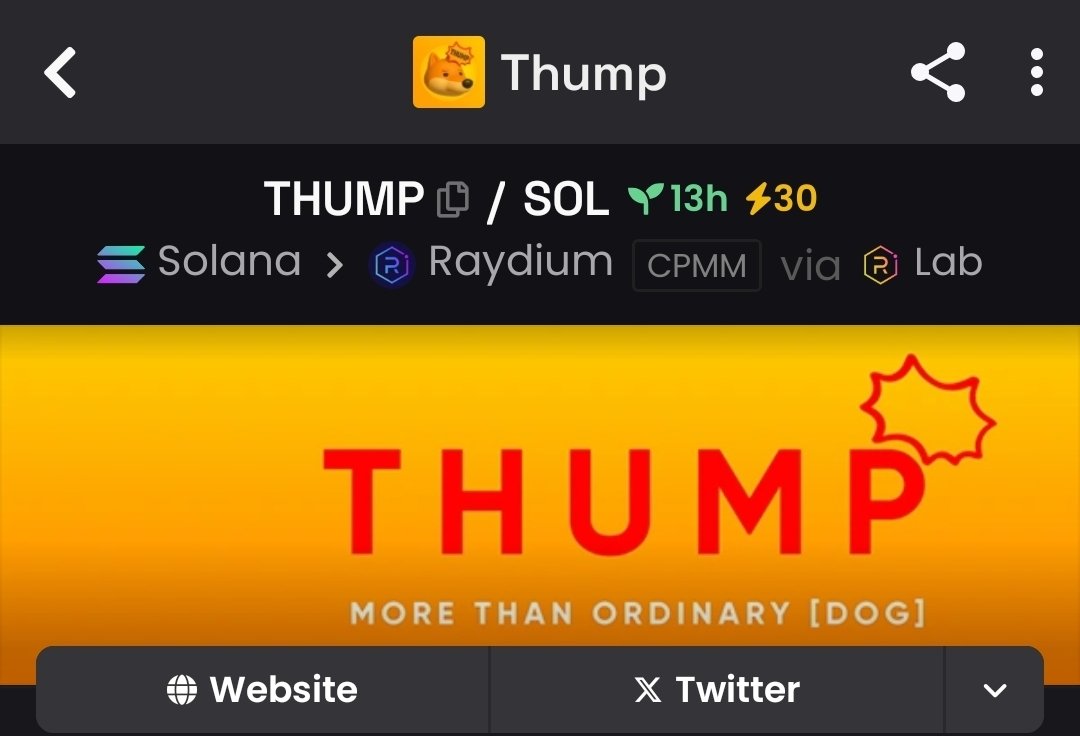 AndrettiGems's tweet image. 30 ⚡️ Boost Activated
It's time to $THUMP
8qGR2zjDDXBins24urtvRMEWiE7tUr6xJ8nUCbY6bonk