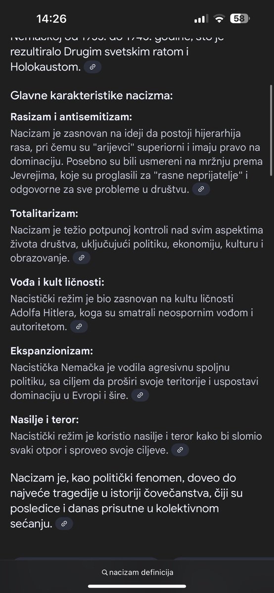 Говоре да смо нацисти?
Ајмо редом:

1.Нисмо расисти, када смо за ових седам месеци вређали било коју расу или веру? Штавише, пљували сте нас што се грлимо са људима муслиманске вере у Пазару.

2.Тоталитаризам?
Ми чак нисмо ни на власти, а камо ли ка овоме да тежимо

3.Вођа и култ