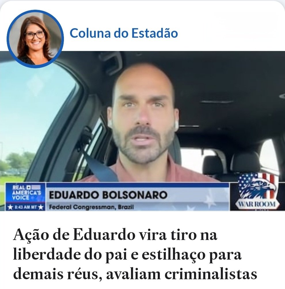 roseannkennedy's tweet image. ESTILHAÇOS DO BOLSONARISMO
leia mais na @colunadoestadao @Estadao
estadao.com.br/politica/colun…