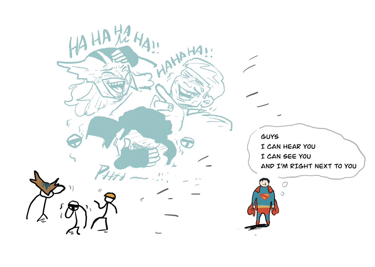 #superman
They’re so mean , love it