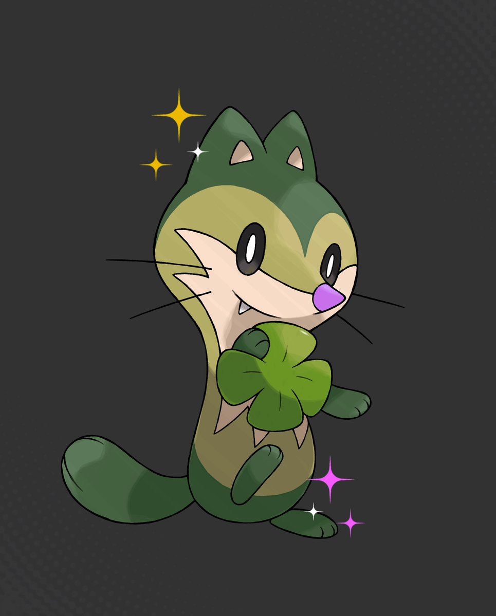 GregAndrade22's tweet image. FOUICHAUN - Pokemon Trevo -
TIPO: GRAMA
GÊNERO: 50% Macho e 50%Fêmea
*Meu tio trabalha na Pokemon Company, e afirmou que este é um dos três iniciais da Gen 10
#Pokemon #newpokemon #pokemongen10 #pokemonart #pokemonfanart #weasel #fakemon #sugimoristyle