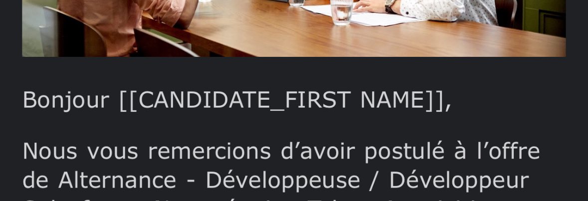 692temps's tweet image. C’est normal ce genre de réponse ? On n’est même pas un peu considéré comment trouver une alternance dans ces conditions ?