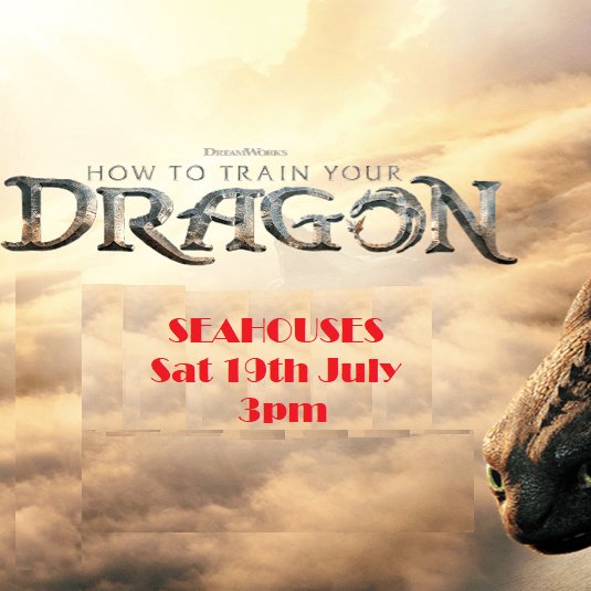 TODAY!!!!
Saturday at 3pm we have #HowToTrainYourDragon (Cert PG) &amp; then at 6pm for #TheBalladofWallisIsland (Cert 12A). T.721868 for info / tkts. seahouses.org #Seahouses #SeahousesCinema #Northumberland #LoveCinema