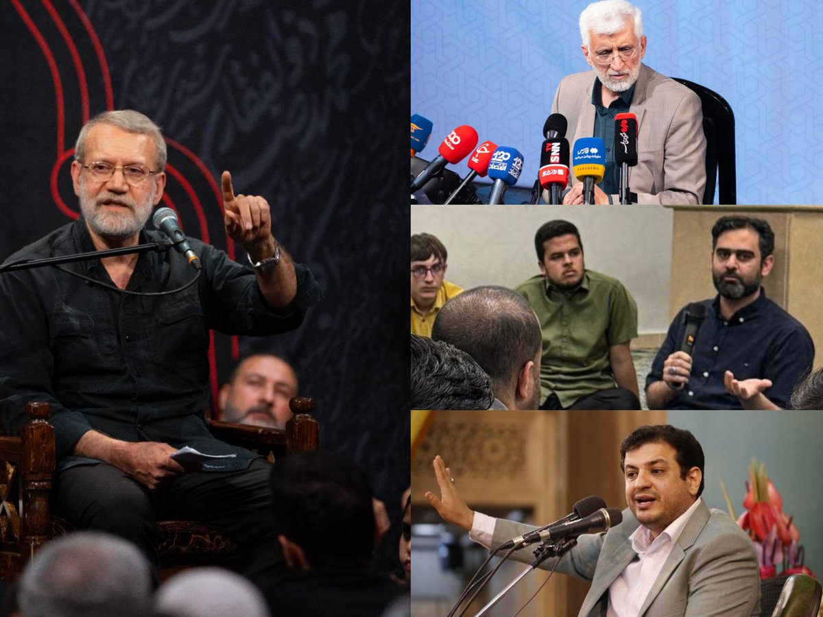 i_am__sarah's tweet image. برای لاریجانی ماله میکشن ولی جلیلی، ثابتی و رائفیپور رو که جهاد تبیین میکنن رو میکوبن!
(وفاقِ گزینشی نفاقه)
