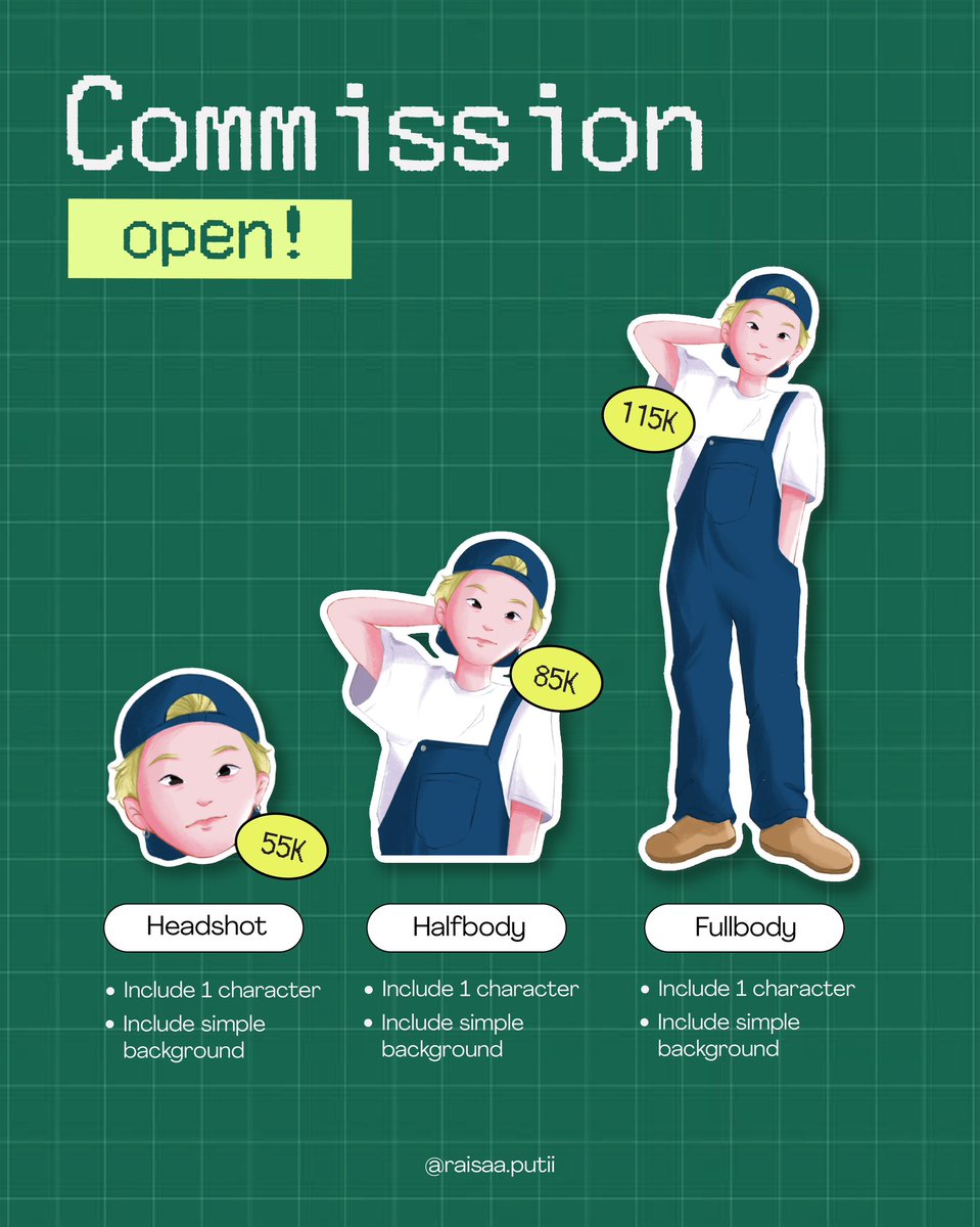 puttsartss's tweet image. 📣 OPEN COMMISSION! 📣
Harga ramah dompet, hasil maksimal! Cek ratecard &amp;amp; langsung gas DM sebelum kehabisan SLOT! 💥📬 Ready to draw for YOU! #opencommission #zonauang
