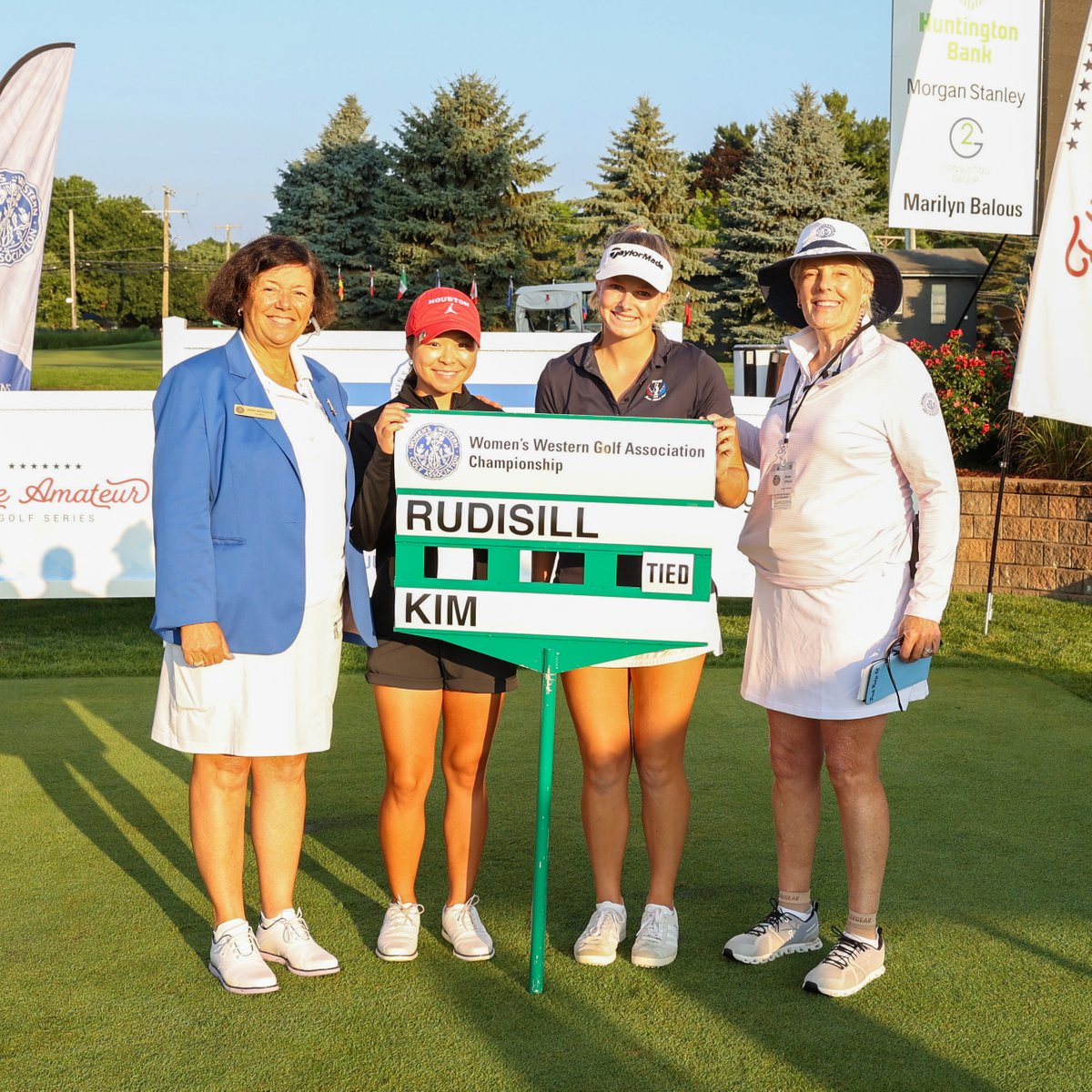 WWGAGOLF's tweet image. The Championship Match of the 125th Women's Western Am is officially underway at Red Run!