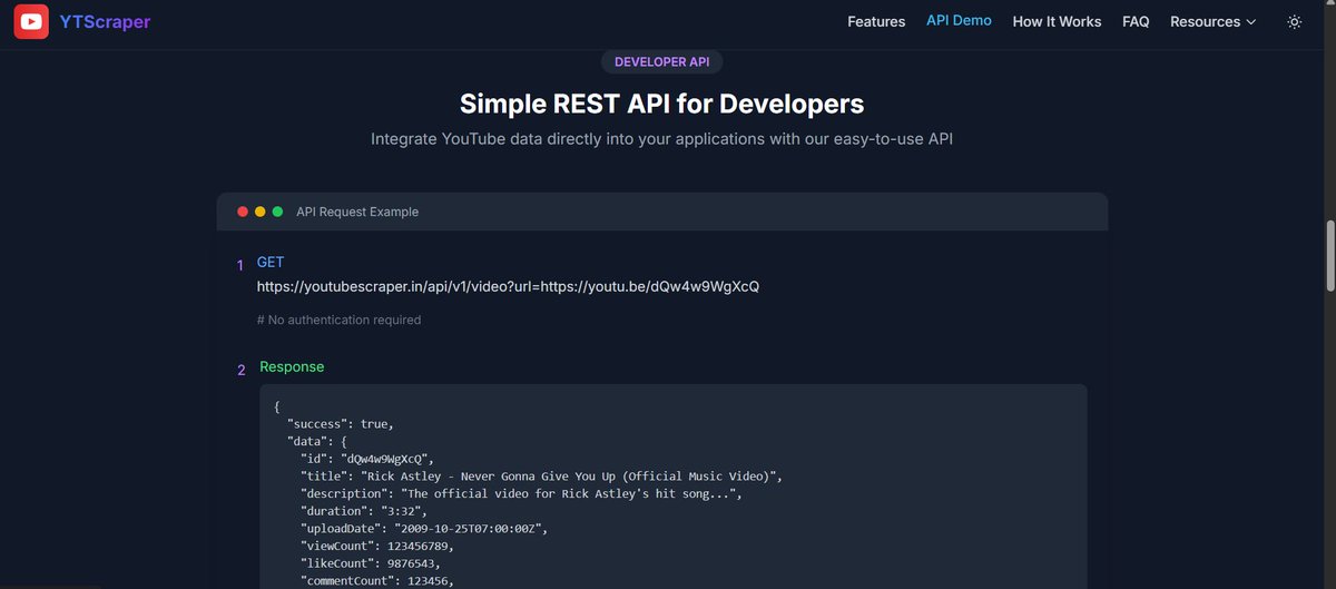 ApPatra's tweet image. 🚀 Day 4: More APIs beyond Video & Channel ✅
🎨 UI revamp in progress for smoother UX
📘 Clean & beautiful API Docs coming soon!
🔗 youtubescraper.in
Like it? Repost helps ❤️
#BuildInPublic #DevTools #YouTubeAPI #OpenSource #JavaDeveloper #100DaysOfCode #IndieHacker