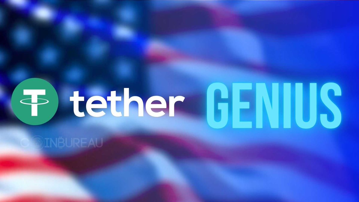 ⚡️JUST IN: TETHER MAKES A MOVE ON THE U.S. MARKET 

🇺🇸Tether plans to bring USDT to the U.S. under the GENIUS Act and launch a new U.S.-based stablecoin. 

Billions in fresh liquidity could soon flow into #Bitcoin — this could be a major catalyst. 🚀