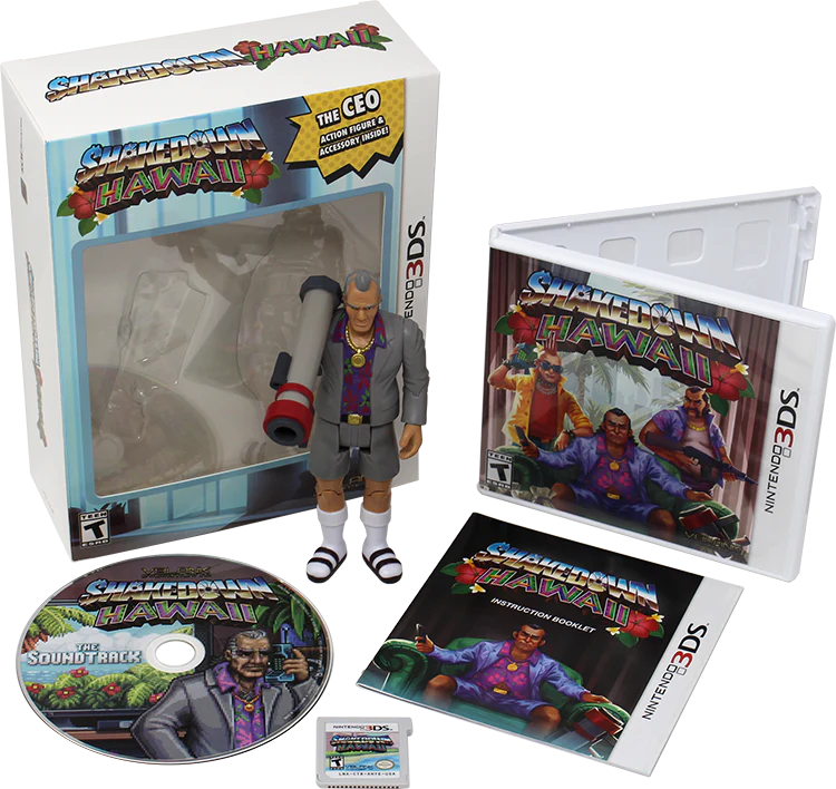 VideoGamesPlus_'s tweet image. Standard and Collector Editions of Shakedown Hawaii 3DS are on sale at VGP!
👉tinyurl.com/ycx6wp3s
Standard: $39.99 / 29 USD
Collector: $59.99 / 43 USD
- Enjoy Free Shipping when you spend $75 / 55 USD