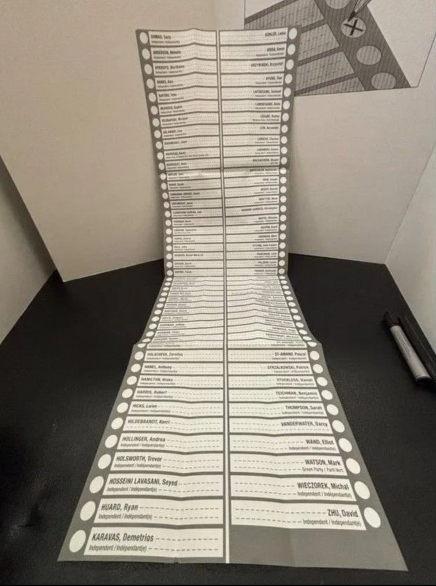 JinglaiHe's tweet image. BREAKING: Over 100 candidates are now running in Pierre Poilievre's by-election, which is the most in Canadian history..
The Longest Ballot Committee needs to be BANNED from doing these stunts in the future.
This is completely unacceptable.