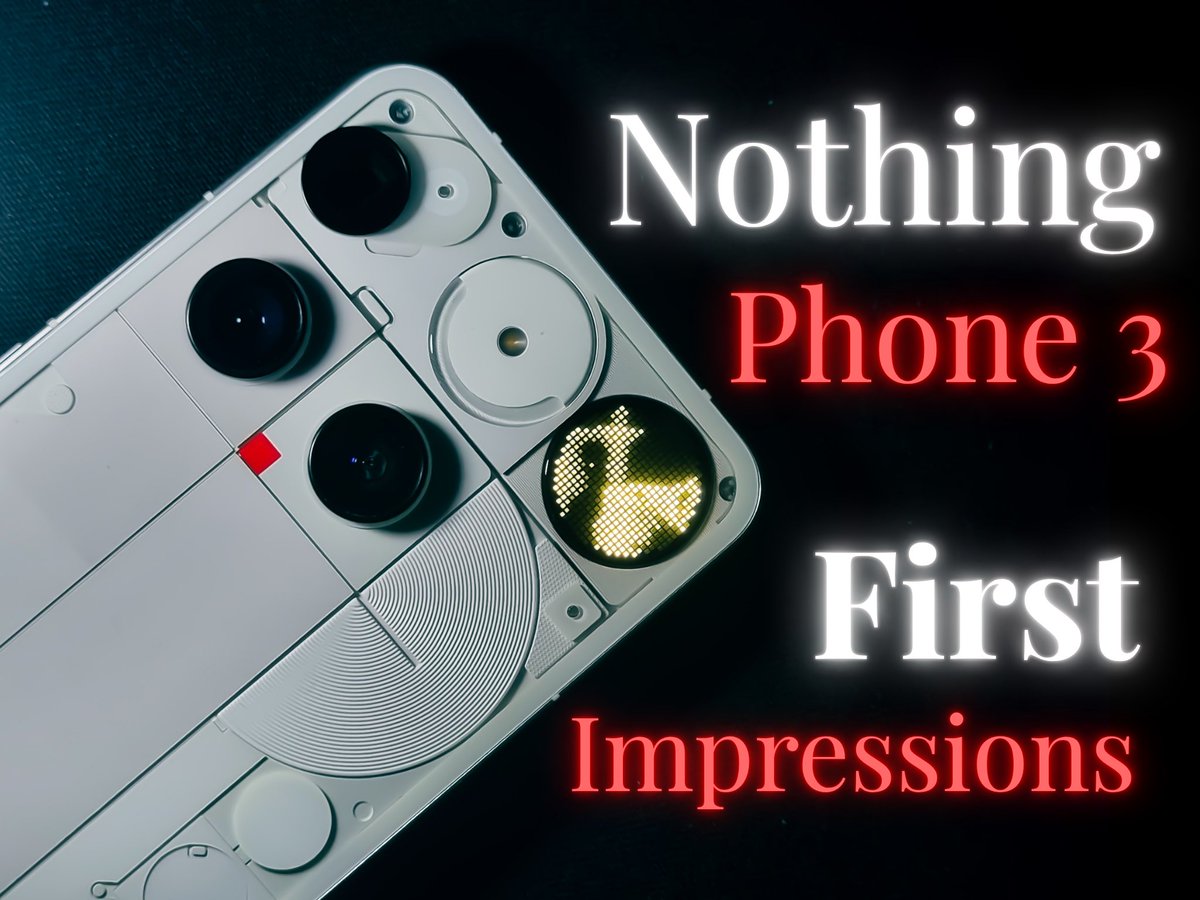 Nothing Phone 3 - First Impressions 

NOTHING‼️OR Nothing⁉️

A Thread 🧵