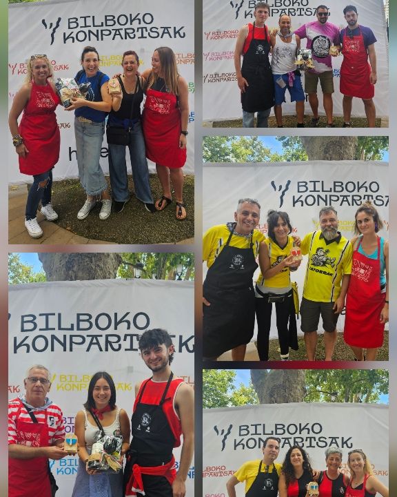 Konpartsakide Eguneko pintxo irabazleak:
1. Uribarri
2. Txinbotarrak
3. Tintigorri
4. Satorrak
5. Hontzak
Zorionak!!! 
#KonpartsakideEguna25
#TxosnakGureakDenonak
#BilbokoKonpartsak