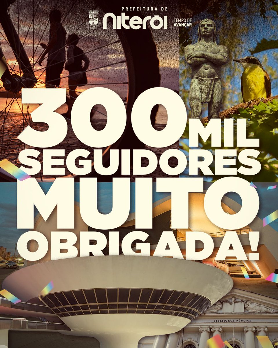 300 MIL SEGUIDORES! 

Chegamos à marca de 300 mil seguidores no Instagram e só temos a agradecer! 💙

Todos os dias, trabalhamos para manter os niteroienses cada vez mais bem informados sobre uma cidade que avança, sempre dialogando com cada um de vocês.
