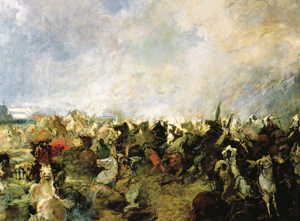 haiku_history's tweet image. The Straits have been crossed
Muslim forces drive through Spain
Visigoths conquered