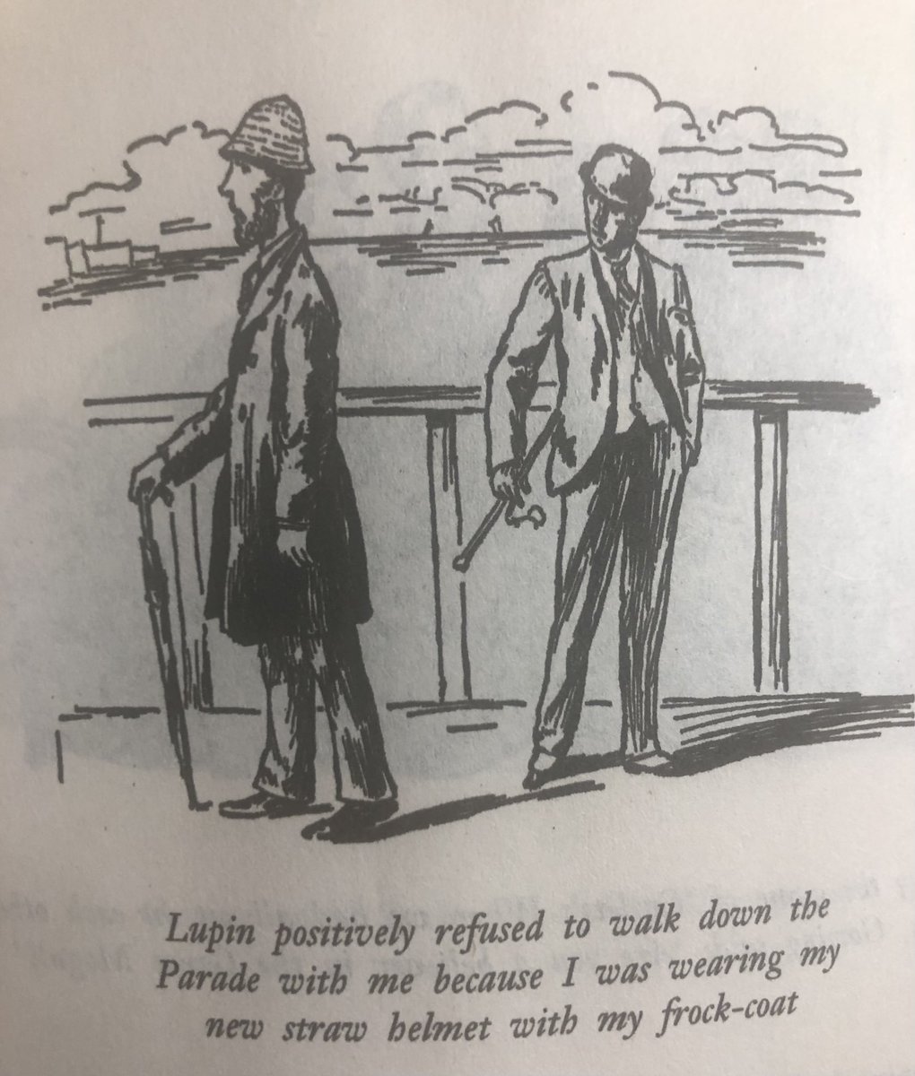LissaKEvans's tweet image. Charles Pooter in his bucket hat. Son Lupin clearly more of a Blur man…