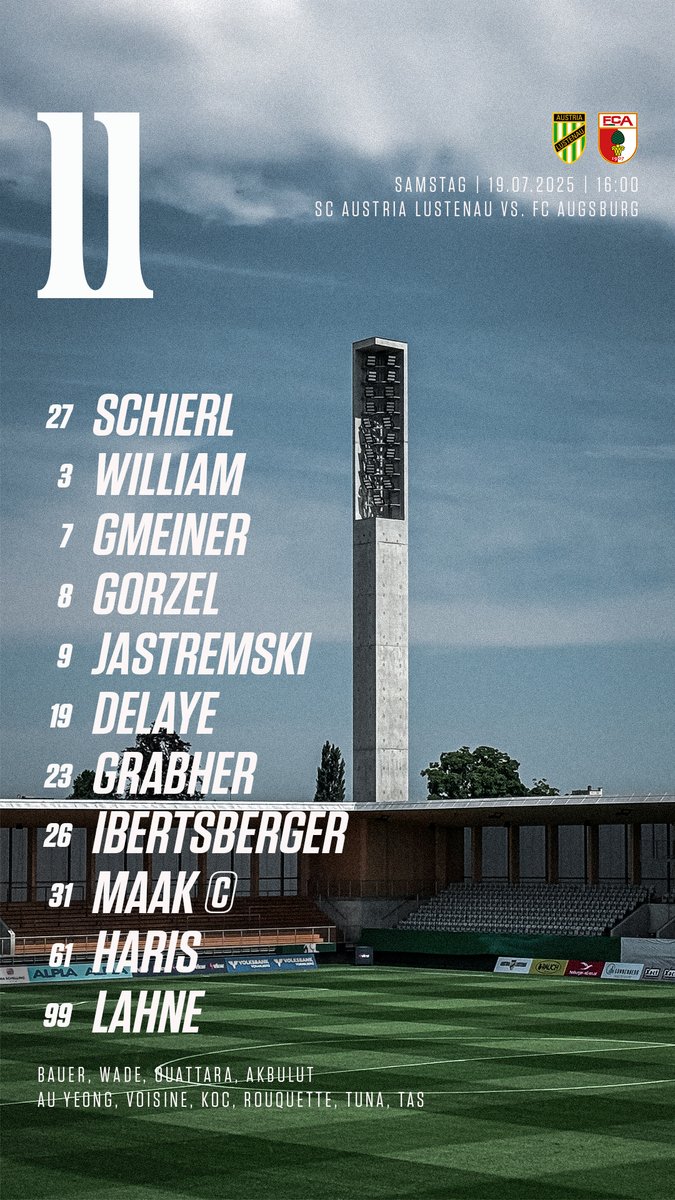 Fühlt sich das gut an: Zurück in Lustenau! So starten wir in einer Stunde ins Eröffnungsspiel gegen unsere Freunde aus Augsburg! 🟢⚪️
________
#ALUFCA | -:- | 16:00 Uhr