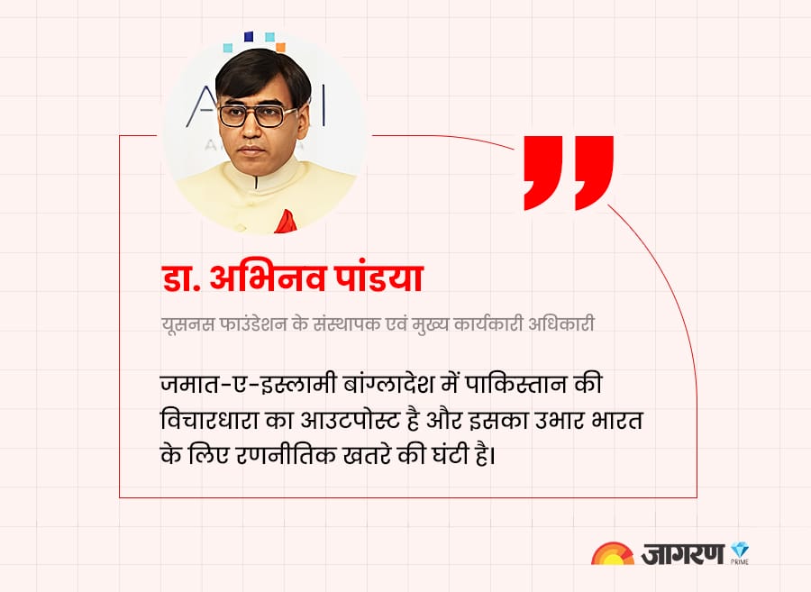 UsanasF's tweet image. Read @anuragjourno's latest for Jagran, featuring Dr. Abhinav Pandya @abhinavpandya on the evolving role of #JamaateIslami in post‑#Hasina #Bangladesh and how the party’s resurgence tests #Dhaka’s #democracy and complicates #Indo‑Bangla relations.
Read Here:…