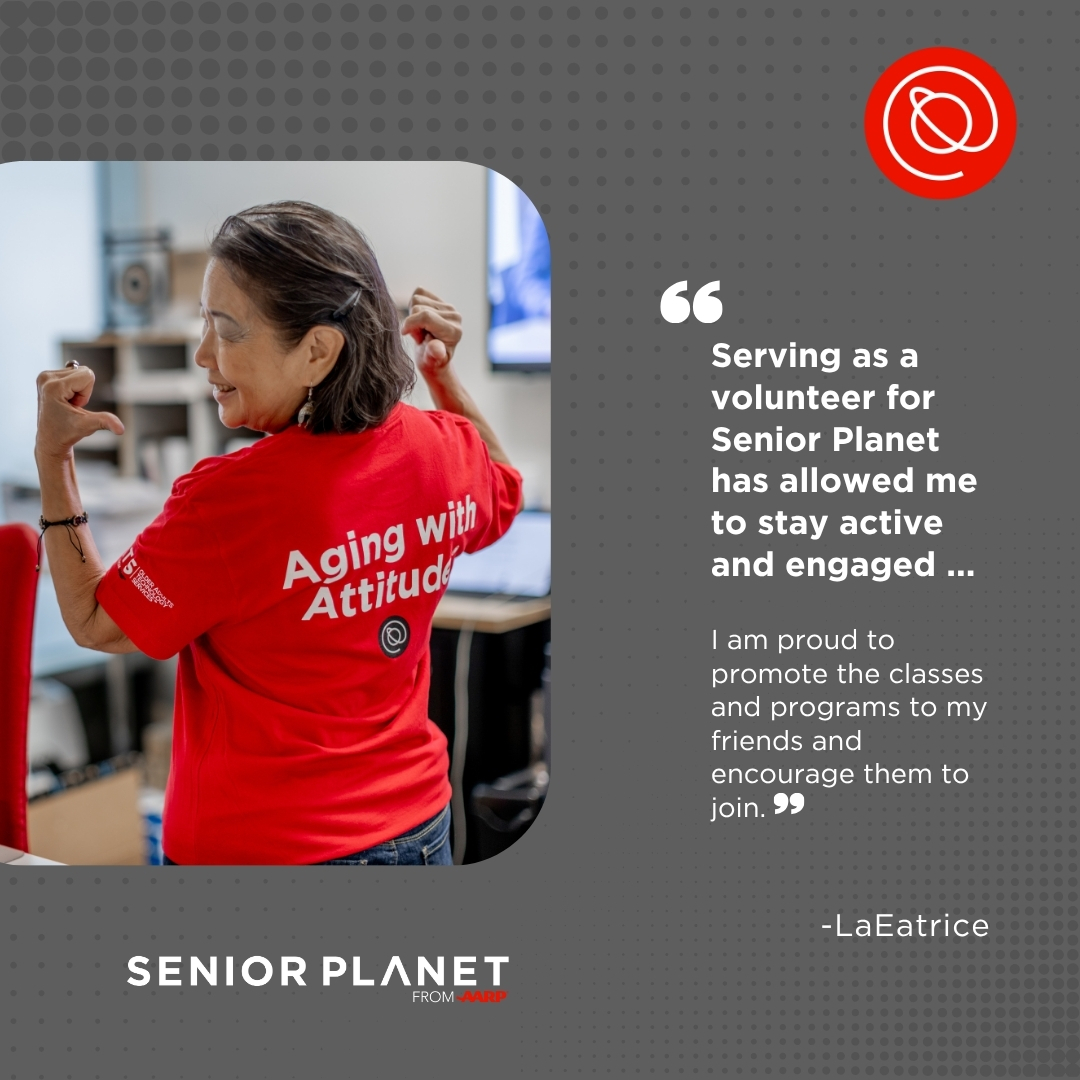 seniorplanet's tweet image. Stay active, stay connected—volunteer with Senior Planet! ❤️ Explore meaningful ways to give back and get involved: spr.ly/61844sMFn