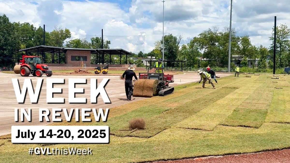 🚔 Crime is down and police satisfaction is up. College athletes are trading courts for camps. We rolled out the green carpet at Mayberry Park. 😎 School Resource Officers are using summer “break” to serve the community. Here's Loren with #GVLthisWeek 
➡️ youtu.be/FgqtXRznQAU