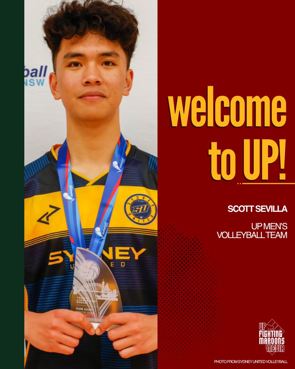 upfmmedia's tweet photo. SETTING UP THE FUTURE ✊🏼

Scott Sevilla, a setter from the Sydney United Volleyball Australia program, commits to the @up_mvt 🏐 Looking forward to seeing your plays!

#UPFight #UPMVT https://t.co/aOPTEgKfeT