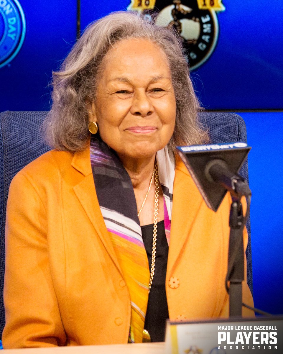 MLBPA's tweet image. Happy 103rd birthday to Rachel Robinson, who remains a driving force for good through her kindness, compassion and myriad charitable endeavors with the @JRFoundation. You have been a guiding light across generations and continue to inspire us all through your contributions as a…