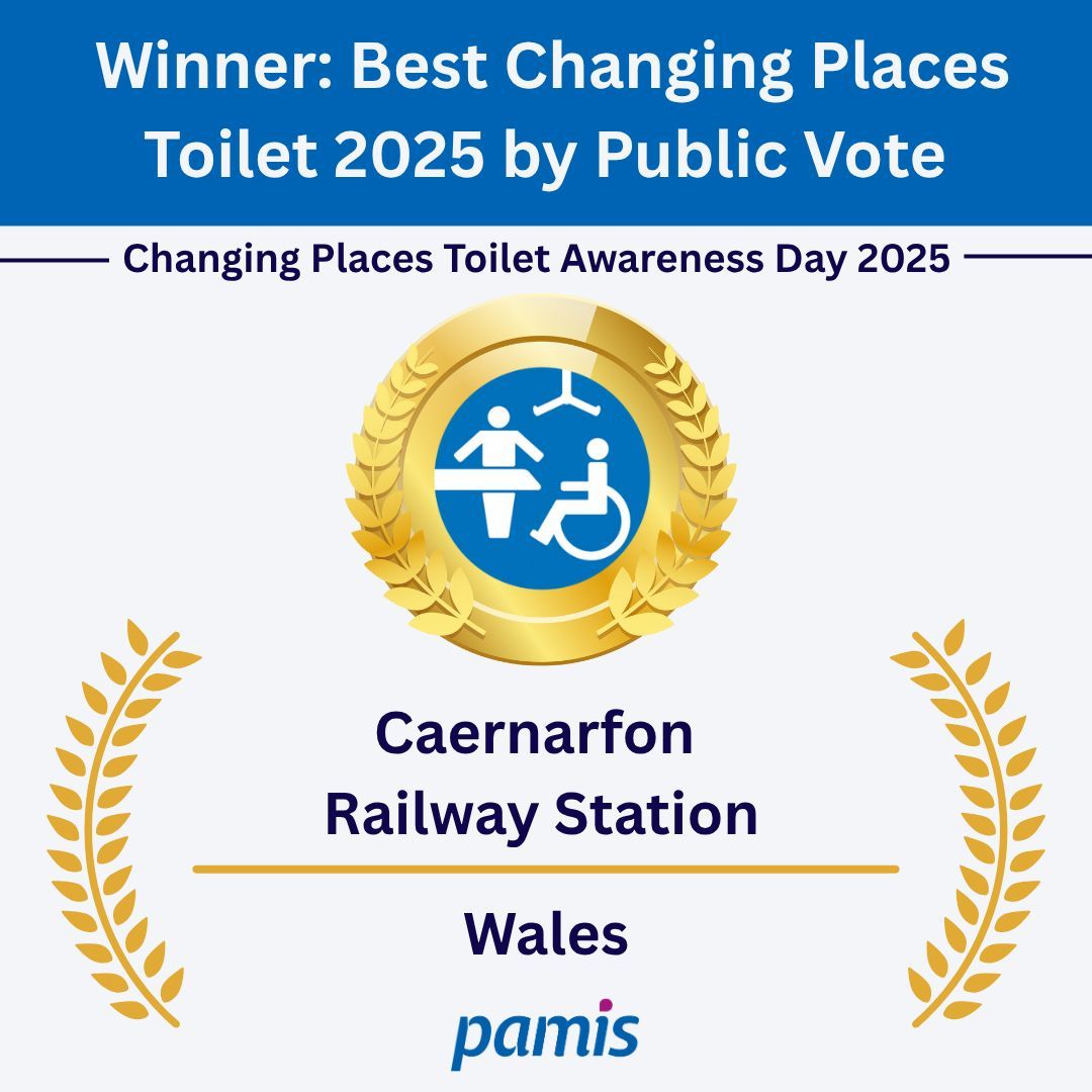 ChangingPlaceUK's tweet image. As voted by you, the winner of the Best Changing Places Toilet 2025 in Wales this #ChangingPlacesToilet Awareness Day is Caenarfon Railway Station. The station manager was delighted to hear this news!
#CPTAD2025 @WelshHighRly