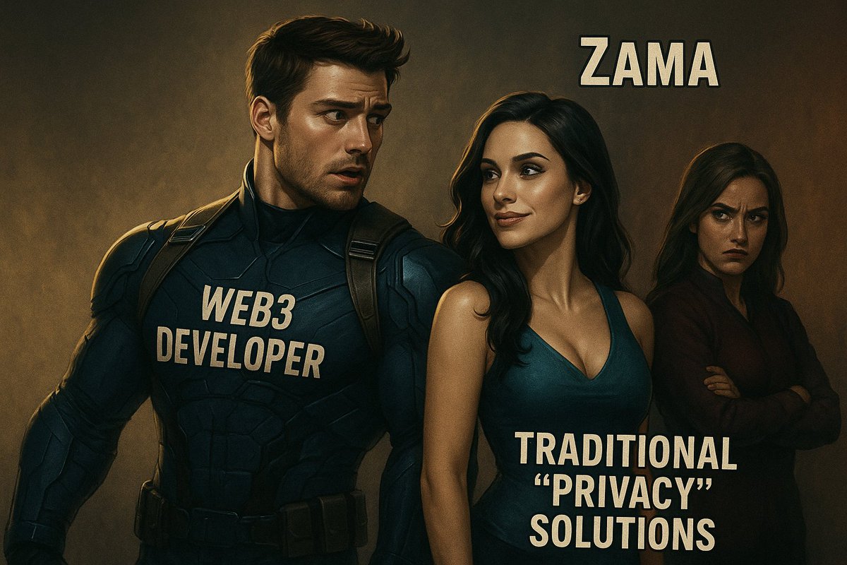 oceany0844's tweet photo. ZK is cool, but if you're not looking at @zama, you're missing the real privacy play.
FHE lets you compute on encrypted data — no need to decrypt.
This isn’t theory. It works. It’s shipping.
Zama is way ahead.#ZamaCreatorProgram
@zama https://t.co/E9NLYLenY7